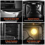 AMZCHEF 24" Electric Wall Oven with Rotisserie