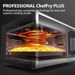 TOSHIBA Smart Microwave Oven with Air Fryer, Silver