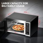 TOSHIBA Smart Microwave Oven with Air Fryer, Silver