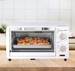 Continental Electric 4-Slice White Toaster Oven