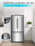 BLACK + DECKER 18 Cu. Ft. French Door Refrigerator