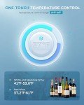 EUHOMY 6-Bottle Wine Cooler Refrigerator with Glass Door