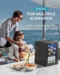 EUHOMY 6-Bottle Wine Cooler Refrigerator with Glass Door