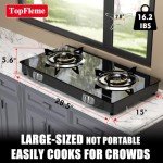 TopFleme 2-Burner Propane Stove for Outdoor Cooking
