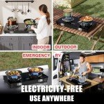 TopFleme 2-Burner Propane Stove for Outdoor Cooking