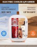 Mini Fridge for Bedroom and Travel, 4L Pink