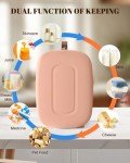 Mini Fridge for Bedroom and Travel, 4L Pink