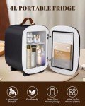 Compact Mini Fridge for Skincare and Drinks
