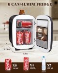 Compact Mini Fridge for Skincare and Drinks