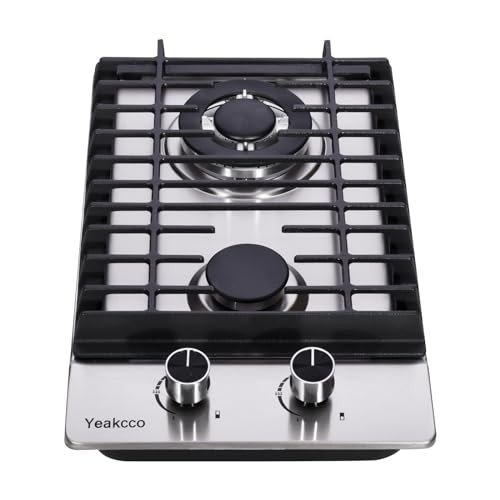 Yeakcco 12 Inch Dual Fuel Gas Cooktop