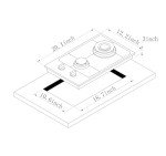 Yeakcco 12 Inch Dual Fuel Gas Cooktop