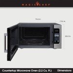 Magic Chef 2.2 Cu. Ft. 1,200W Countertop Microwave