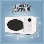Nostalgia Retro 700-Watt Countertop Microwave Oven