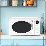 Nostalgia Retro 700-Watt Countertop Microwave Oven