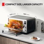 TOSHIBA 12-in-1 Air Fryer Toaster Oven, 26.4 QT