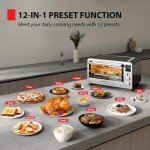 TOSHIBA 12-in-1 Air Fryer Toaster Oven, 26.4 QT