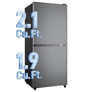 Anypro 3.8 Cu.Ft 2-Door Fridge with Freezer