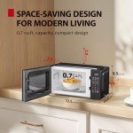 TOSHIBA 0.7 Cu Ft Microwave Oven, 700W