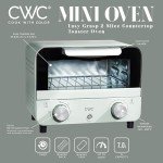 COOK WITH COLOR Mini Toaster Oven - 600W, Sage