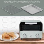 COOK WITH COLOR Mini Toaster Oven - 600W, Sage