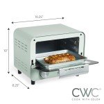 COOK WITH COLOR Mini Toaster Oven - 600W, Sage