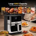 MIRASTON 8.5QT Smart Touchscreen Air Fryer