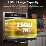 AMZCHEF 24" Built-in Electric Wall Oven