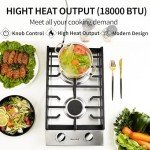 2-Burner Built-In Gas Cooktop with Dual Fuel