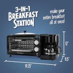Nostalgia 3-in-1 Retro Breakfast Station in Black