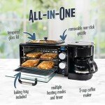 Nostalgia 3-in-1 Retro Breakfast Station in Black