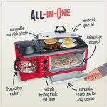 Nostalgia 3-in-1 Breakfast Station in Red