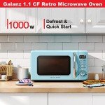 Galanz Retro Countertop Microwave Oven, 1.1 cu ft