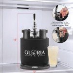 Gloria 7L Pressurized Stainless Steel Mini Keg