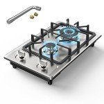 2-Burner Portable Gas Stove with Thermocouple Protection