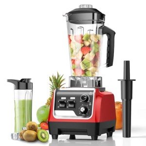 MAGETANG 1800W Powerful Smoothie Blender - Red