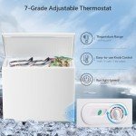 Kismile 7.0 Cu.Ft Top Open Chest Freezer