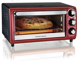 Hamilton Beach Red 4-Slice Toaster Oven