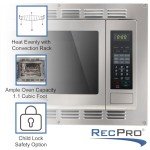 RecPro RV Stainless Steel Convection Microwave 1.1 cu ft