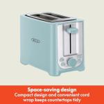 BELLA Aqua 2-Slice Toaster with Auto Shut Off