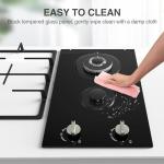 GIHETKUT 2 Burner Gas Cooktop for Outdoor Use