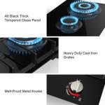GIHETKUT 2 Burner Gas Cooktop for Outdoor Use