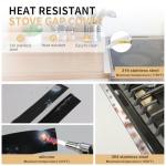 MOFINO Stainless Steel Stove Gap Covers - 2 Pack