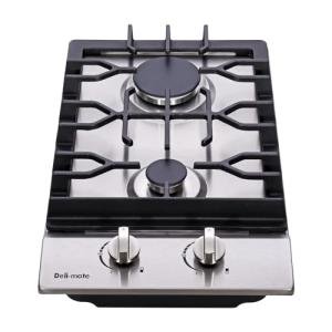 12" Dual Fuel Gas Cooktop with 2 Burners