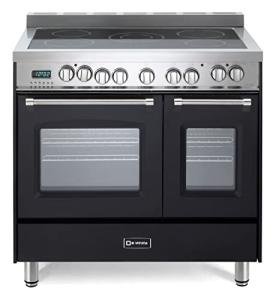 Verona 36-Inch Electric Double Oven Range - Matte Black
