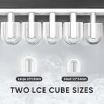 DUMOS Portable Ice Maker, 26lbs/24H, Self-Cleaning