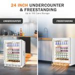 Velieta 24 Inch Beverage Refrigerator for Cans