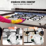 VEVOR 30-Inch 5-Burner Gas Cooktop, Convertible