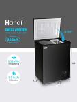 Compact 3.5 Cu.Ft. Black Chest Freezer