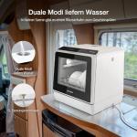 Compact WiFi Portable Countertop Dishwasher with 6 Programs