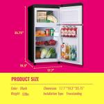 DEMULLER 3.5 Cu.Ft Mini Fridge with Freezer